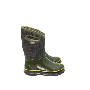 BOGS Kids Olive Green Unisex Classic High Waterproof Insulated Rubber Boots