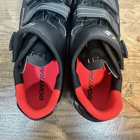 Bontrager Katan Cycling Biking Shoes Mens US 9 Mountain Bike Straps Black