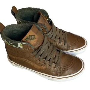 Boy's Vans Skateboard Boarding Shoes Camouflage Size 3 EUC #CL-03
