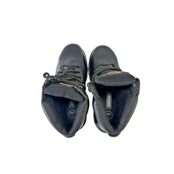 Brahma Steel Toe Work Oil &amp; Slip Resistant Boots Black Leather - Size Mens 7W