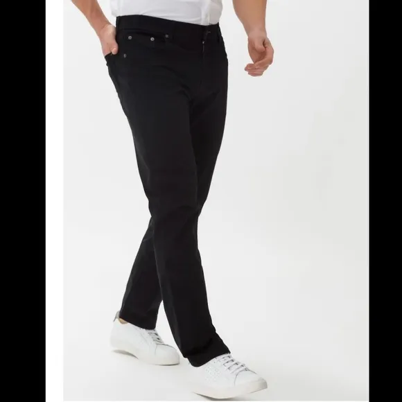Brax Cooper Perma Black Five Pocket Pants 34x32