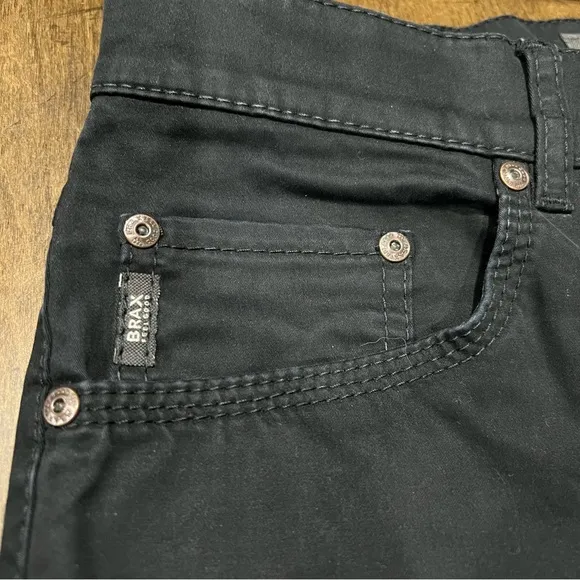 Brax Cooper Perma Black Five Pocket Pants 34x32