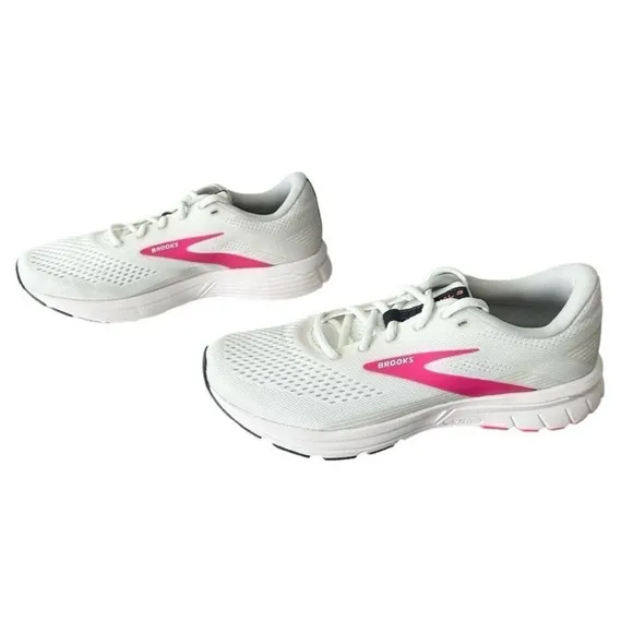 Brooks Signal 3 Women’s Running Shoes White Pink Size 9.5 B New 1203491B122