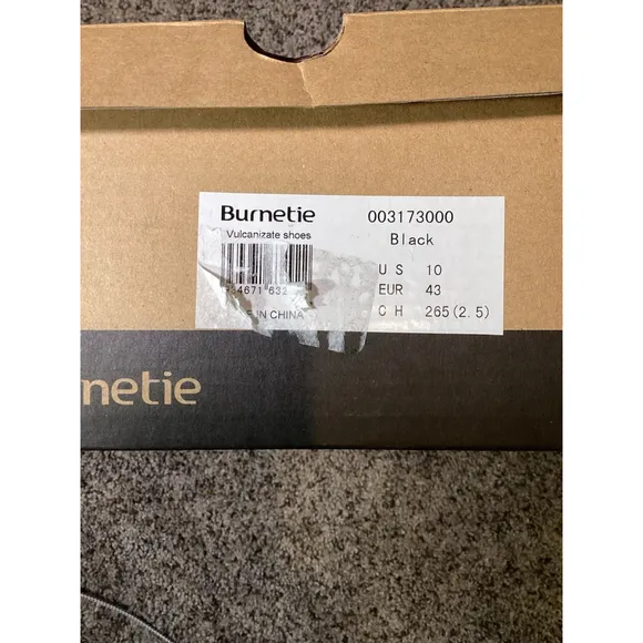 Burnetie Women’s Black Canvas High Top Sneakers Size 10 Casual Shoes