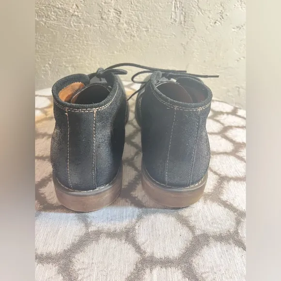 Calvin Klein Men's Black Leather boots, lace tie, sz 13, amazing condition