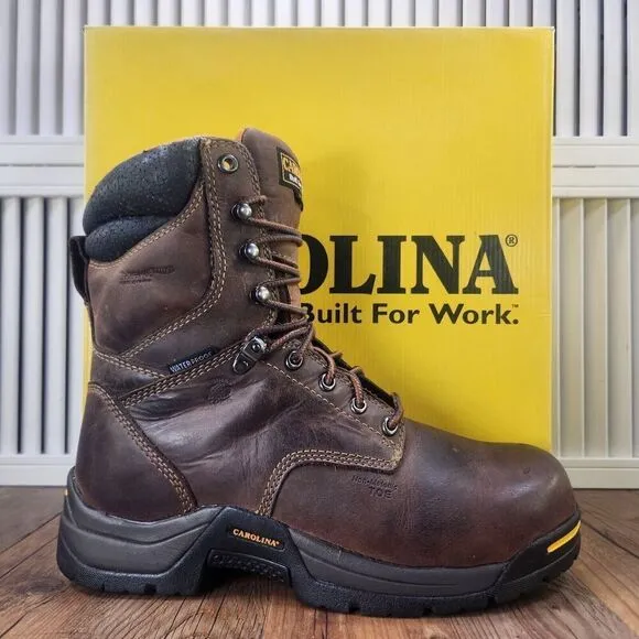 Carolina CA8521 8&quot; Waterproof 600g Insulated Broad Comp Toe Work Boots Mens 9 EE