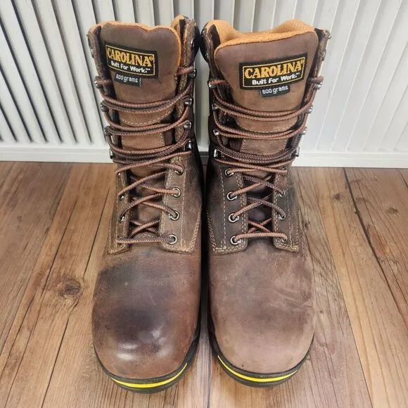 Carolina CA8521 8&quot; Waterproof 600g Insulated Broad Comp Toe Work Boots Mens 9 EE