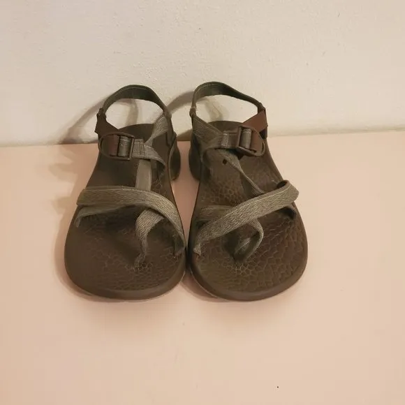 Chaco Sandals Flip Flops 12 Comfort Walking Hiking Green UPDRAFT 2 BULLOO Sweate