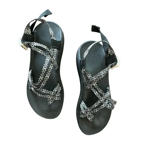 Chaco Sandals Women's 11 ZX/2 Classic Black &amp; White Outdoor Gorpcore