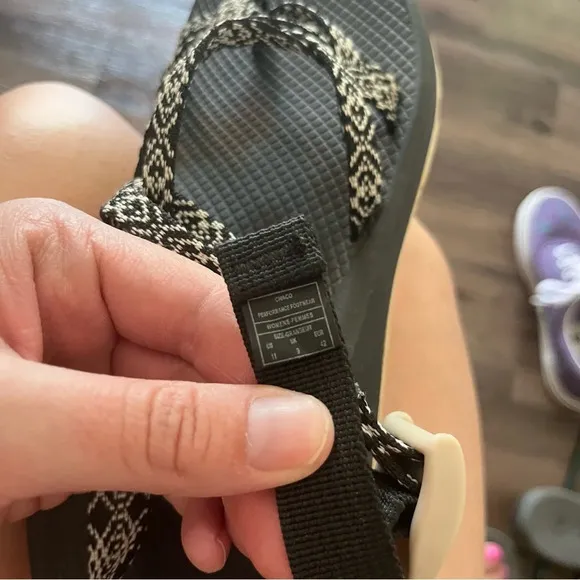 Chaco Sandals Women's 11 ZX/2 Classic Black &amp; White Outdoor Gorpcore