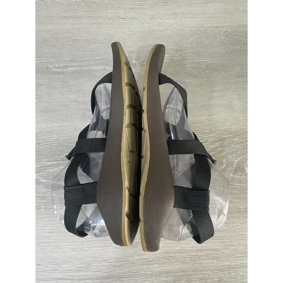 Chaco Womens Sandal 10 Black Polyester Classic Slingback Strappy