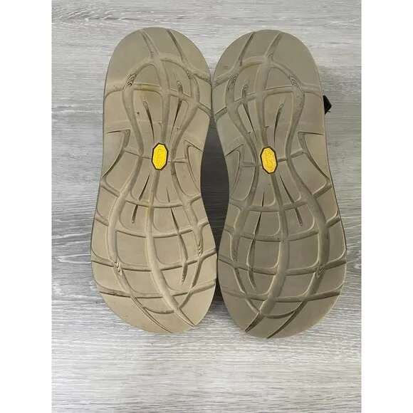Chaco Womens Sandal 10 Black Polyester Classic Slingback Strappy