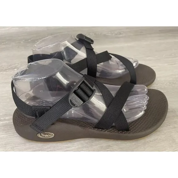 Chaco Womens Sandal 10 Black Polyester Classic Slingback Strappy
