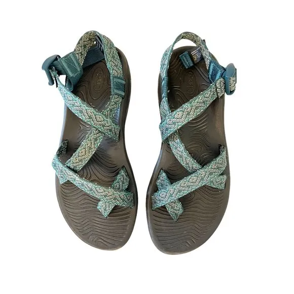 Chaco Women's Zvolv 2 Sandals Size 10 Dodee Pine Vegan Walking Hiking Be…