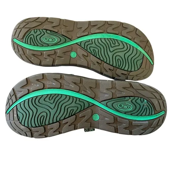 Chaco Women's Zvolv 2 Sandals Size 10 Dodee Pine Vegan Walking Hiking Be…