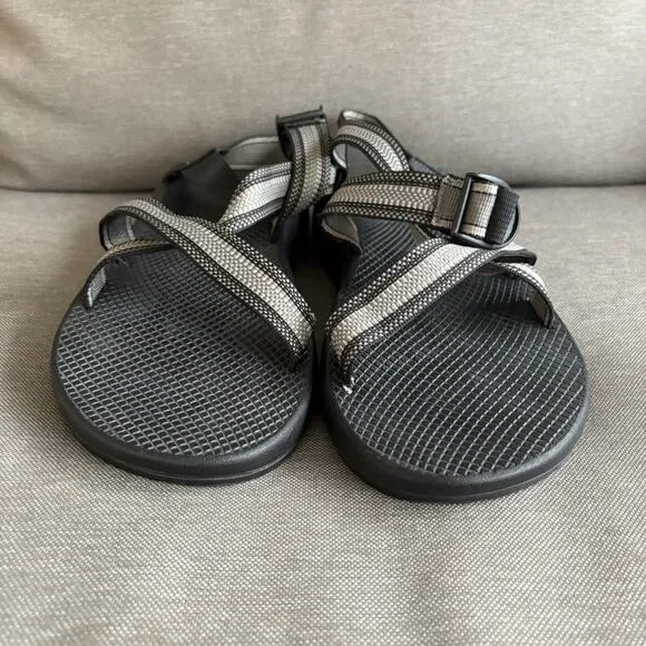 Chaco Z/1 Classic Mens Size 12 Gray Black Beach Walking Outdoor Sport Sandals