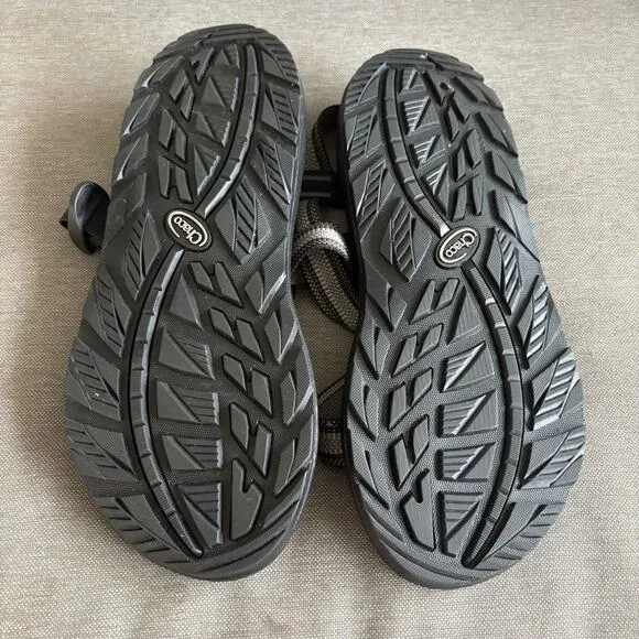 Chaco Z/1 Classic Mens Size 12 Gray Black Beach Walking Outdoor Sport Sandals
