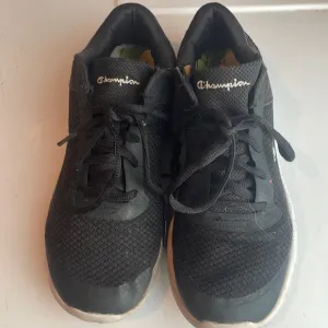 Champion running shoes black sneakers athletic youth boys or girls size 6