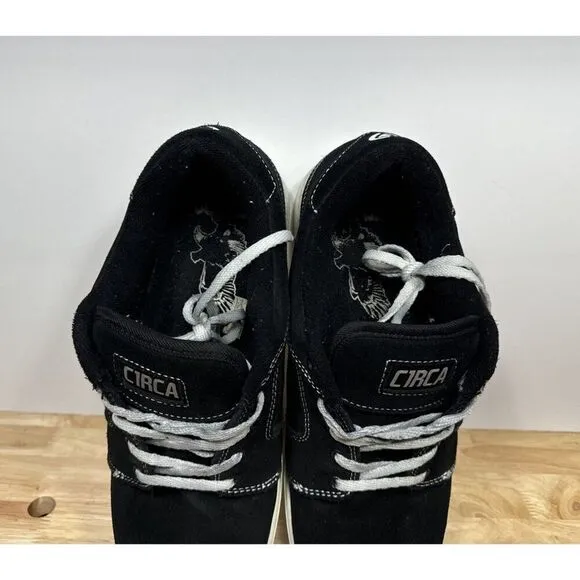Circa Talon Black White Skateboard Skate Shoes Men’s Size 11 Sneakers