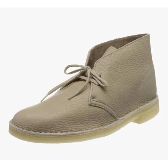 Clarks Desert Boot Sand Suede Daim Sable Lace Up Chukkas Boots Size 7.5