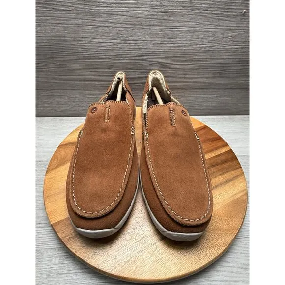 Clarks Gorwin Step Cola Suede Leather Men Shoes Size 11
