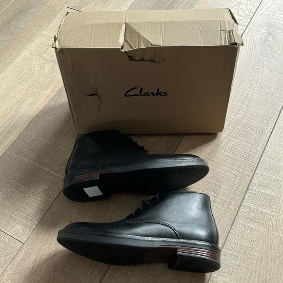 Clarks leather boots