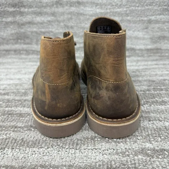 Clarks Men’s Bushacre 2 Beeswax Chukka Boots Brown Leather Lace Up Size 11.5M
