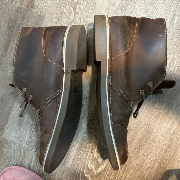 CLARKS MEN'S BUSHACRE 2BEESWAX LEATHER men size 9