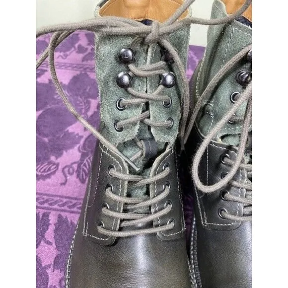 Clarks Mens Size 11M Bushwick Peak Grey Leather Suede Lace up Boots
