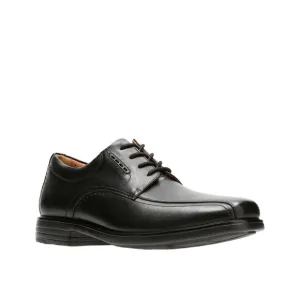 Clarks Unkenneth Way Derby Shoes Black Lace Up Unstructured Oxford Dress 10.5