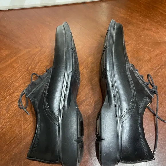 Clarks Unkenneth Way Derby Shoes Black Lace Up Unstructured Oxford Dress 10.5