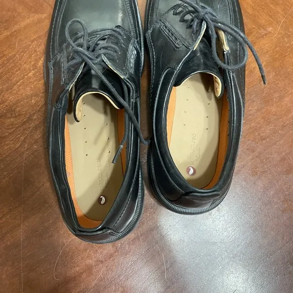 Clarks Unkenneth Way Derby Shoes Black Lace Up Unstructured Oxford Dress 10.5