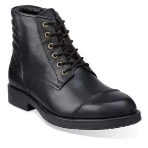Clarks x Norton Men Norton Pace Black Biker Boots Lace Up Size Uk 6.5 / Us 7.5