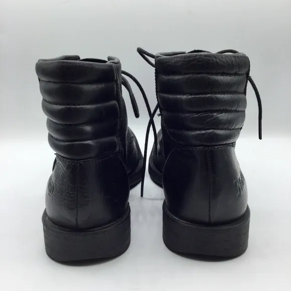 Clarks x Norton Men Norton Pace Black Biker Boots Lace Up Size Uk 6.5 / Us 7.5