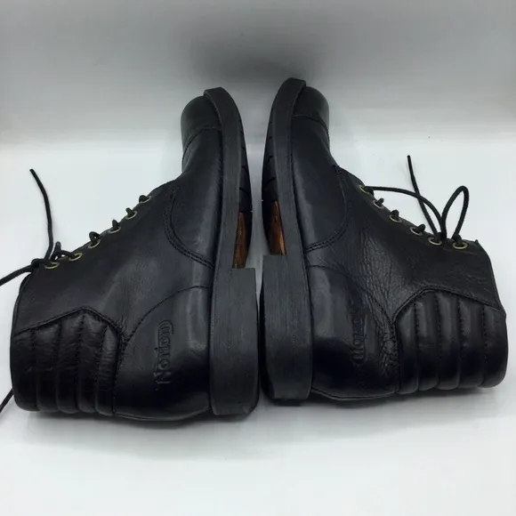 Clarks x Norton Men Norton Pace Black Biker Boots Lace Up Size Uk 6.5 / Us 7.5