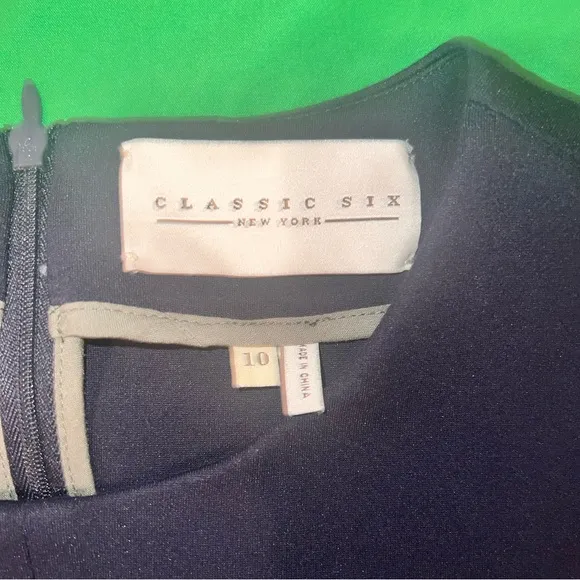 Classic Six Twiggy Shift Dress size 10