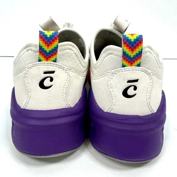 CLOVE Limited Edition Rainbow Soul Classic Sneakers NEW White Size 7.5
