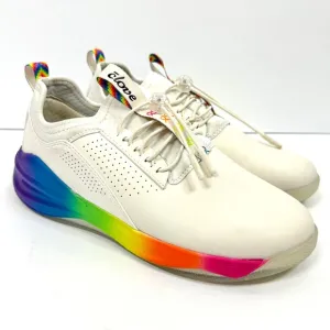 CLOVE Limited Edition Rainbow Soul Classic Sneakers NEW White Size 7.5