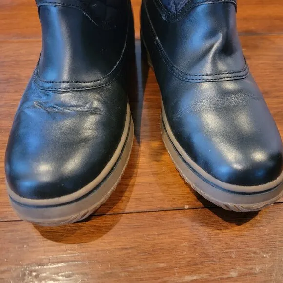 Coach New York Samara Aniline Black Winter Boots A9175