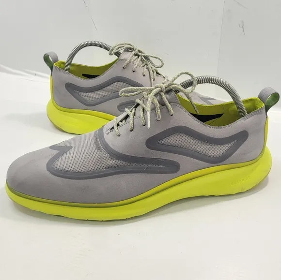 COLE HAAN 3.ZEROGRAND FUSE OXFORD WINGTIP MEN'S SHOES SIZE 12M IRONSTONE TEXTILE