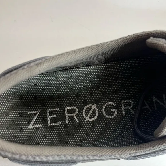Cole Haan 4.ZeroGrand C35979 Regatta Boat Shoe Men's 8 Lace-up Gray Ivory