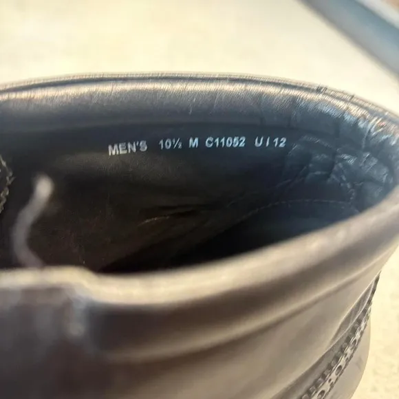 Cole Haan Black Leather Ankle Boots Wingtip Brogue Lace Up Mens 10.5 M