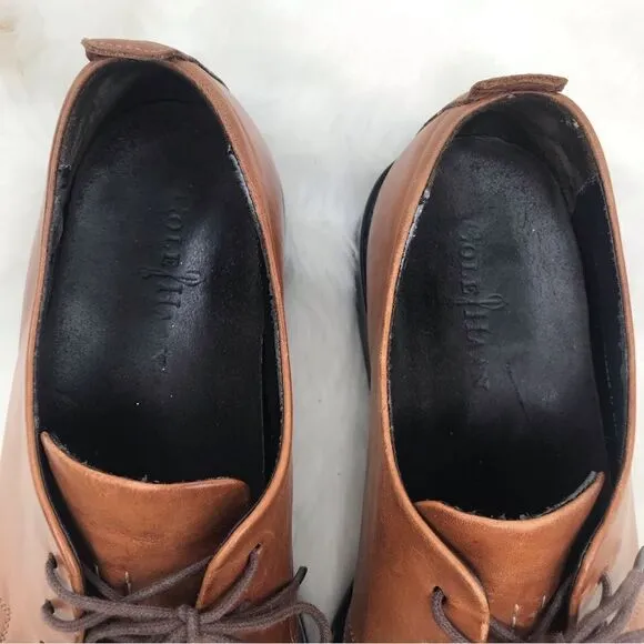 Cole Haan Brown Leather Oxford Lace Up Dress Shoes