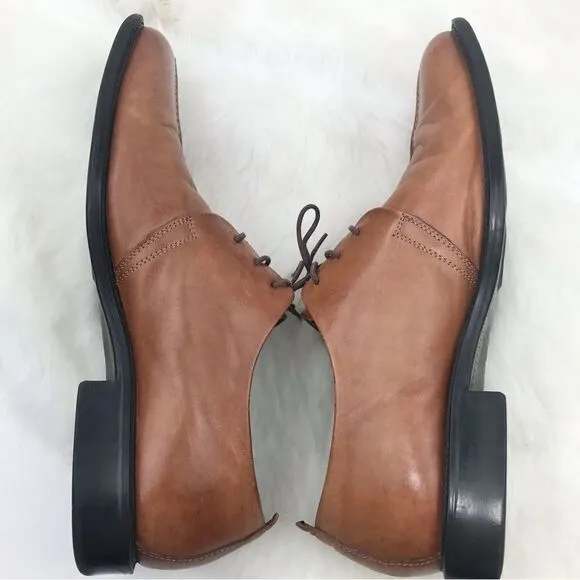 Cole Haan Brown Leather Oxford Lace Up Dress Shoes