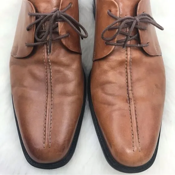 Cole Haan Brown Leather Oxford Lace Up Dress Shoes