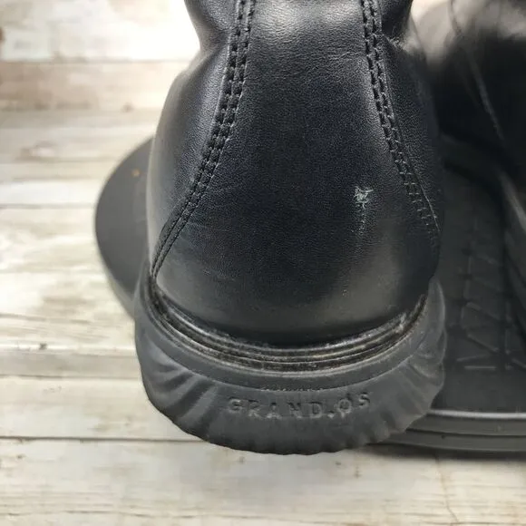 Cole Haan Grand Series Men Size 12W Chukka Leather Black Boots