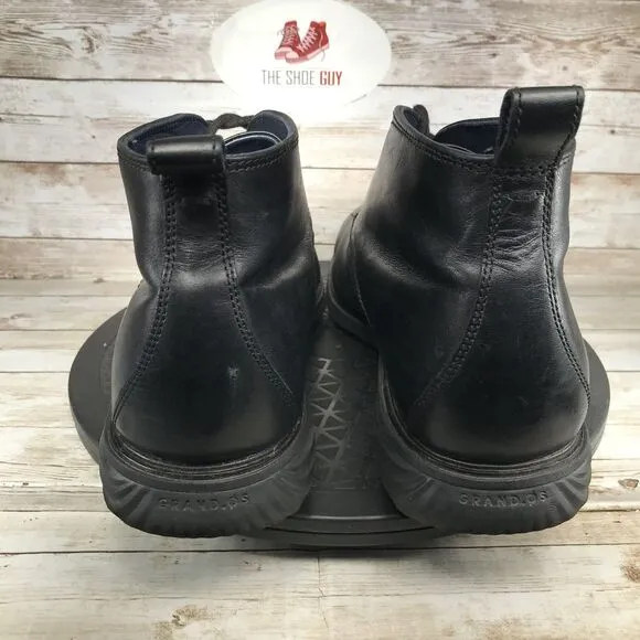 Cole Haan Grand Series Men Size 12W Chukka Leather Black Boots