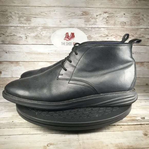 Cole Haan Grand Series Men Size 12W Chukka Leather Black Boots