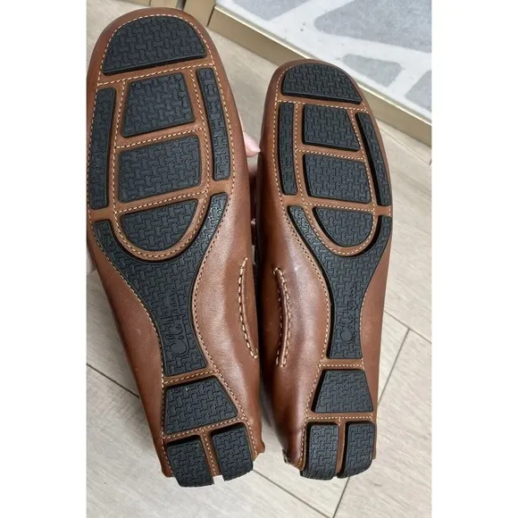 Cole Haan Men Howland Penny Loafer Shoes Saddle Tan C04534 Size 9 M Leather Brow