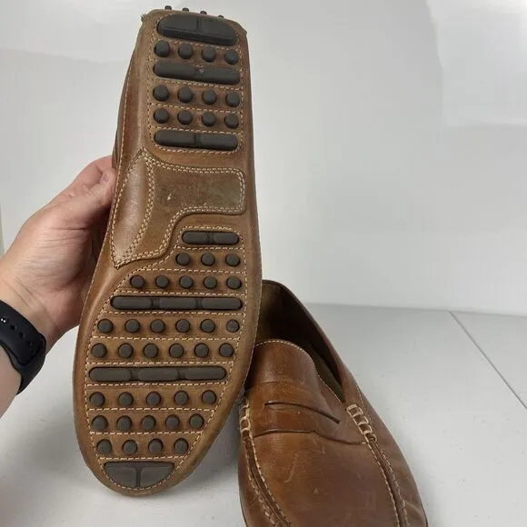 Cole Haan Mens Grant Canoe Penny Loafer‎ C12132 Brown Leather Size 13 M